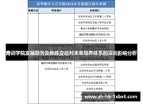 青训学院发展趋势及教练变动对未来培养体系的深远影响分析